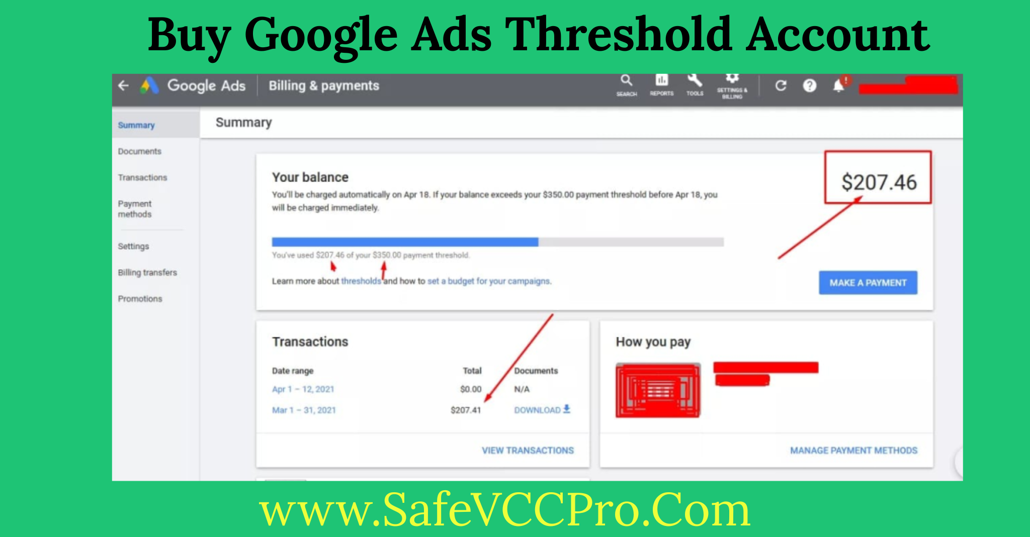 Buy Google Ads Threshold Account – Verified & Ready to Use | SafeVCCPro

